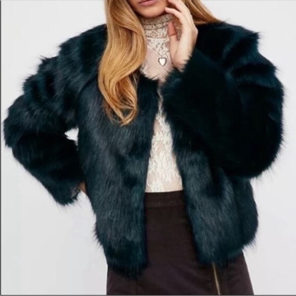 Free People Jackets & Blazers - Free People Frankie Faux Fur Jacket